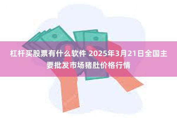 杠杆买股票有什么软件 2025年3月21日全国主要批发市场猪肚价格行情